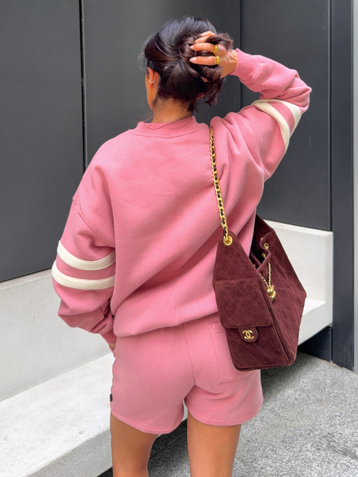 Briston Oversized Jumper - Warm Rose
