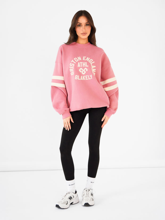 Briston Oversized Jumper - Warm Rose