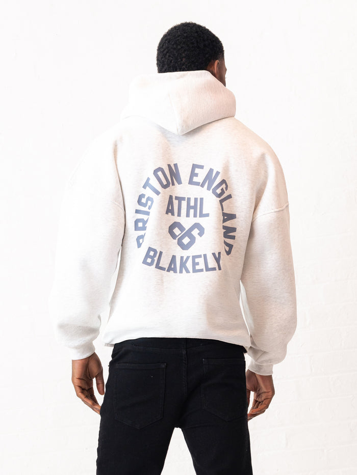 Briston Relaxed Hoodie - Marl White