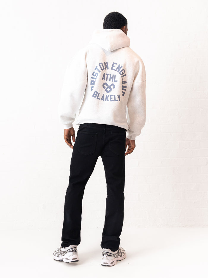 Briston Relaxed Hoodie - Marl White