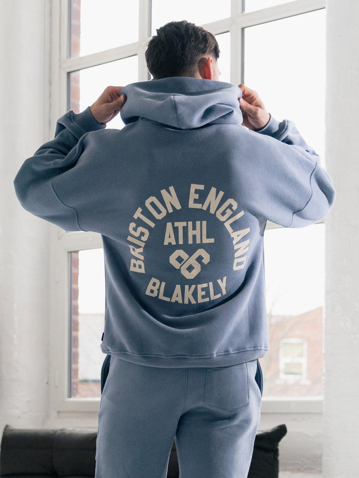 Briston Relaxed Hoodie - Steel Blue