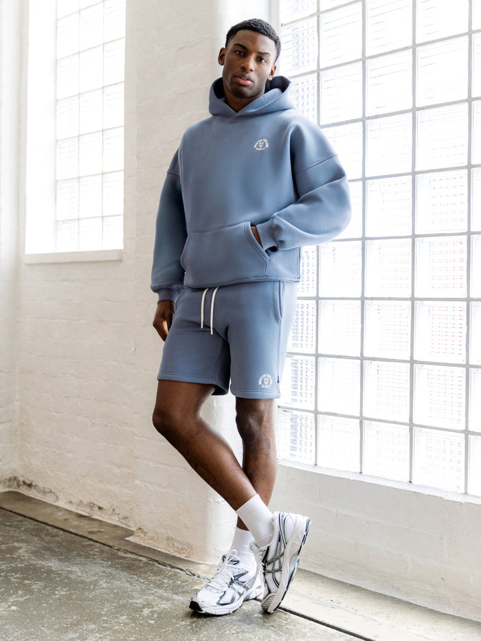 Briston Relaxed Hoodie - Steel Blue