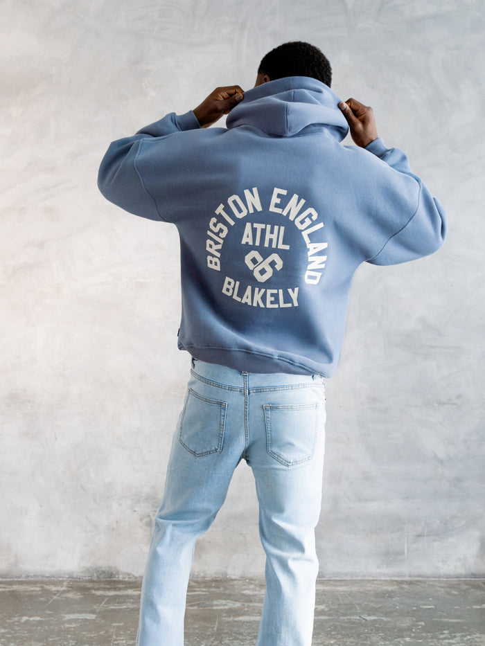 Briston Relaxed Hoodie - Steel Blue