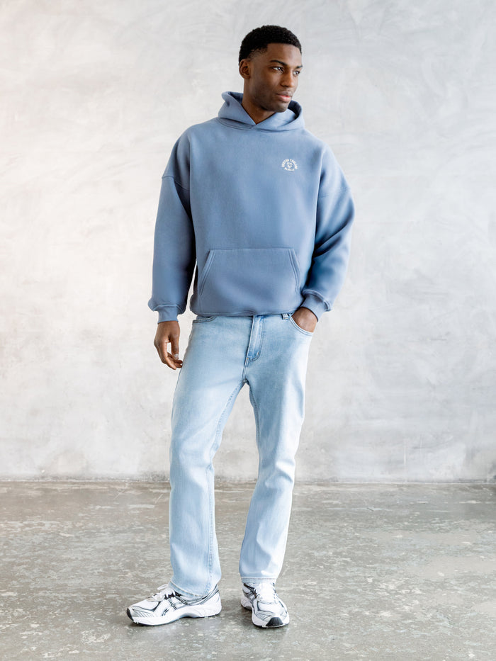 Briston Relaxed Hoodie - Steel Blue
