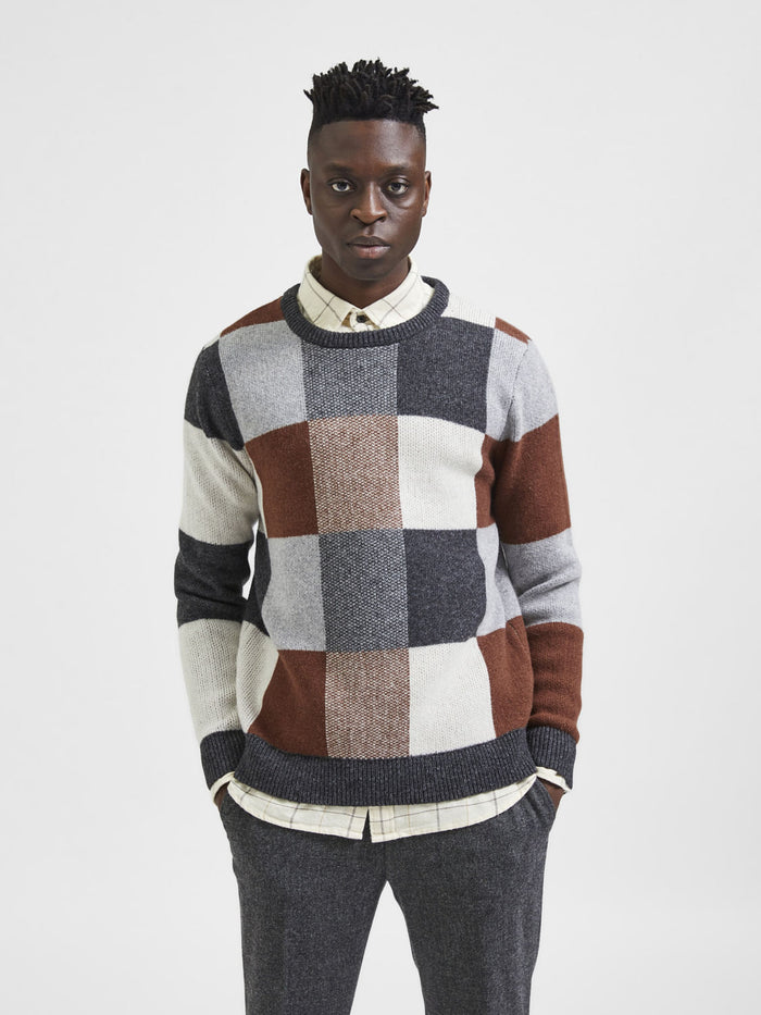 Brown Check Pullover