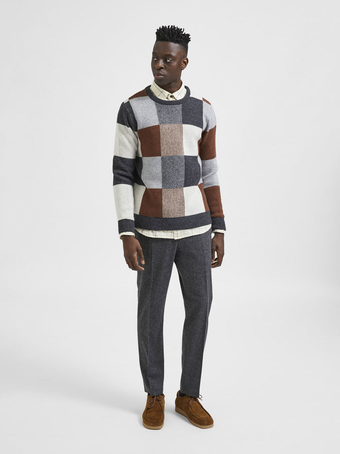 Brown Check Pullover