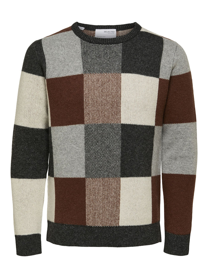 Brown Check Pullover