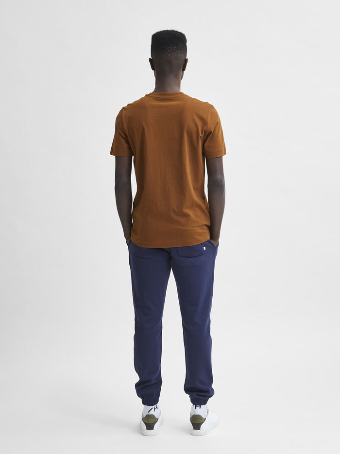 Brown Graphic Print Crew Neck T-Shirt
