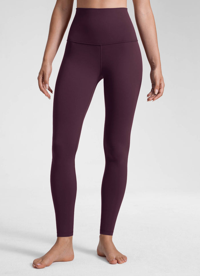 CRZ YOGA Women's Yoga Super High Waist Butterluxe Yoga Leggings 28'' Deep Purple