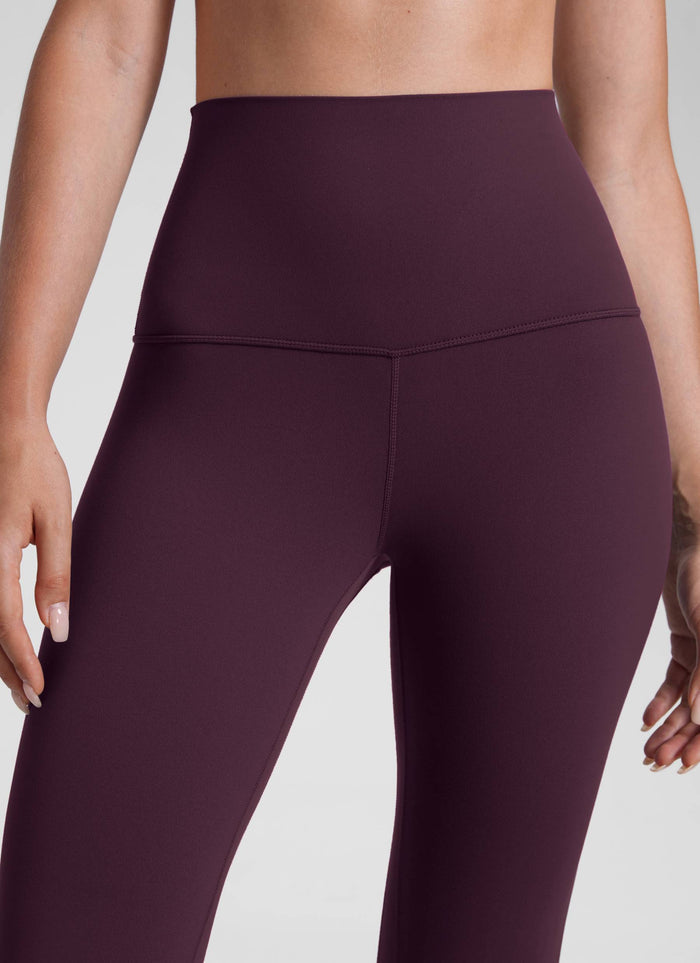 CRZ YOGA Women's Yoga Super High Waist Butterluxe Yoga Leggings 28'' Deep Purple