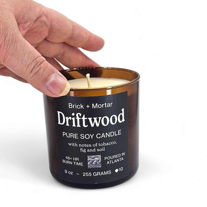 Candle 9oz - Driftwood by Brick + Mortar