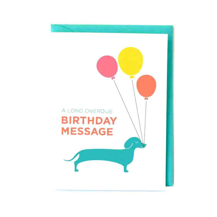 Card - Belated Birthday - Long Overdue by Graphic Anthology