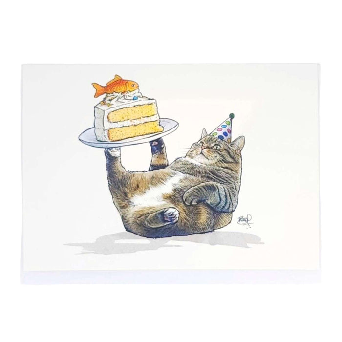 Card - Birthday - Chonky Cat (Wish On A Fish_ by Shawn Braley