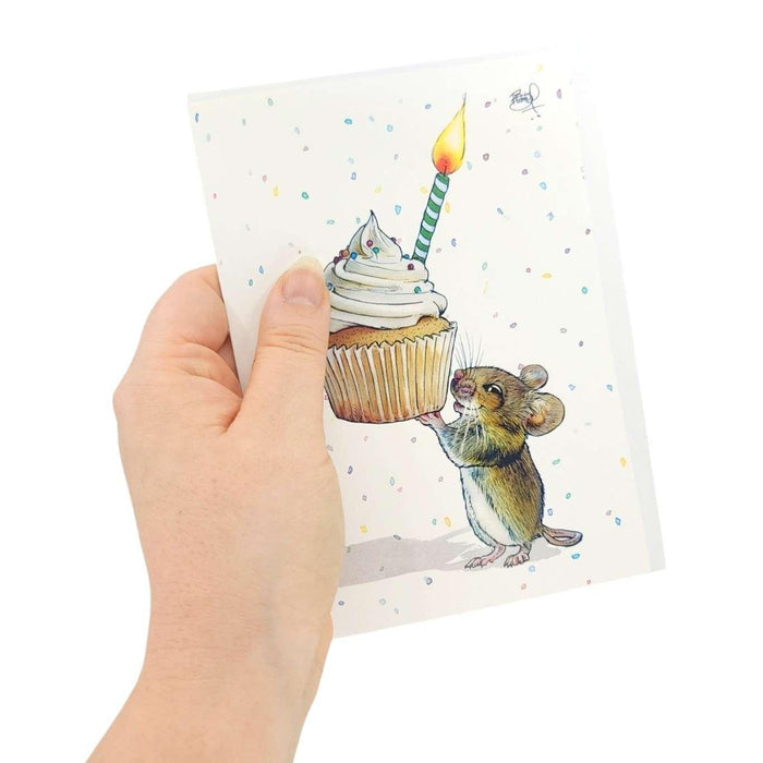 Card - Birthday - Cupcake Mouse (Uplifting Birthday) by Shawn Braley