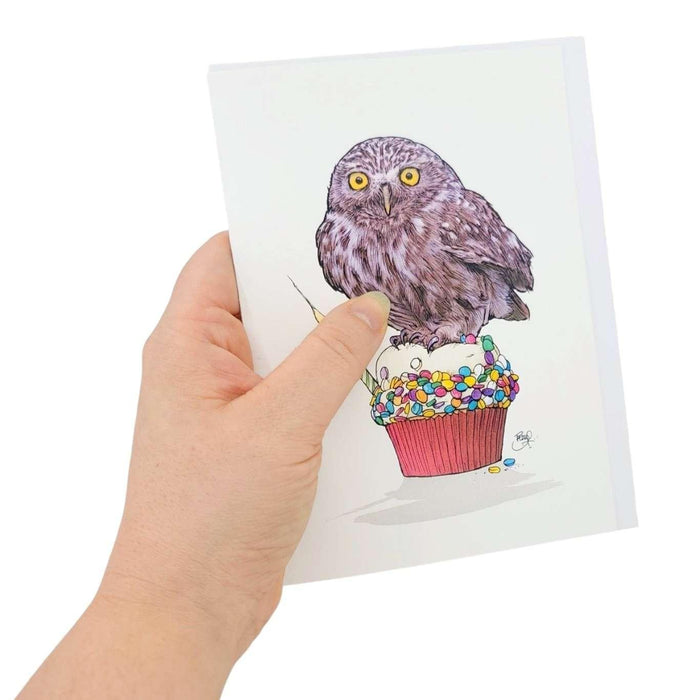 Card - Birthday - Owl Perch (Older and Wiser) by Shawn Braley