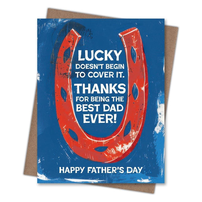 Card - Father's Day - Lucky Horseshoe by Scarecrow & Nut Tree