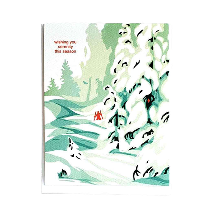 Card - Holiday - Wishing You Serenity This Holiday by Little Green
