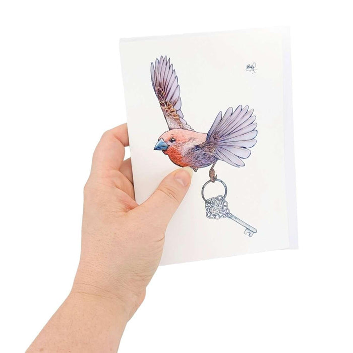 Card - Love & Friends - Bird with Key (Key To Your Heart) by Shawn Braley