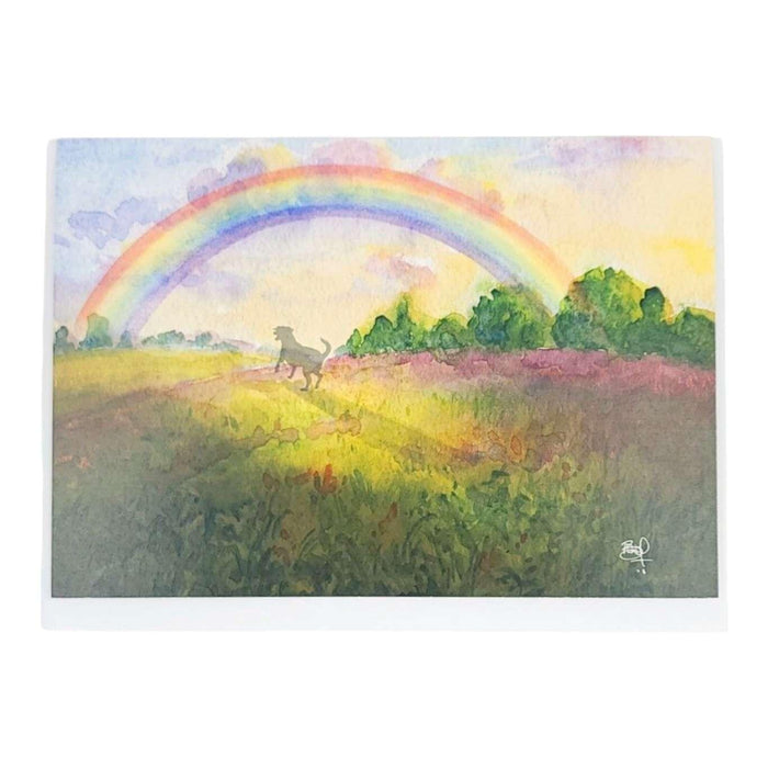 Card - Sympathy - Rainbow Bridge Pups (Dog) by Shawn Braley