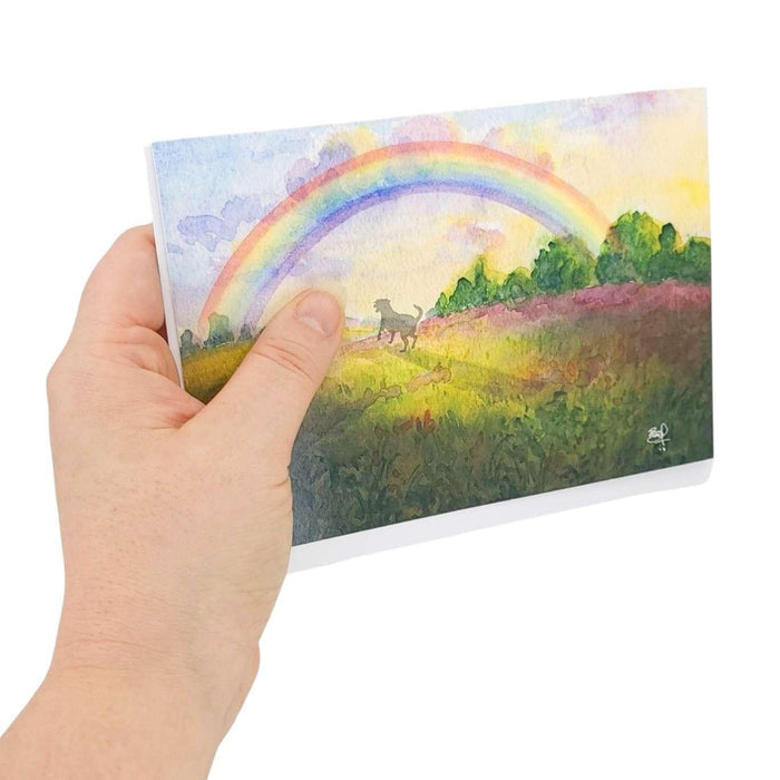 Card - Sympathy - Rainbow Bridge Pups (Dog) by Shawn Braley