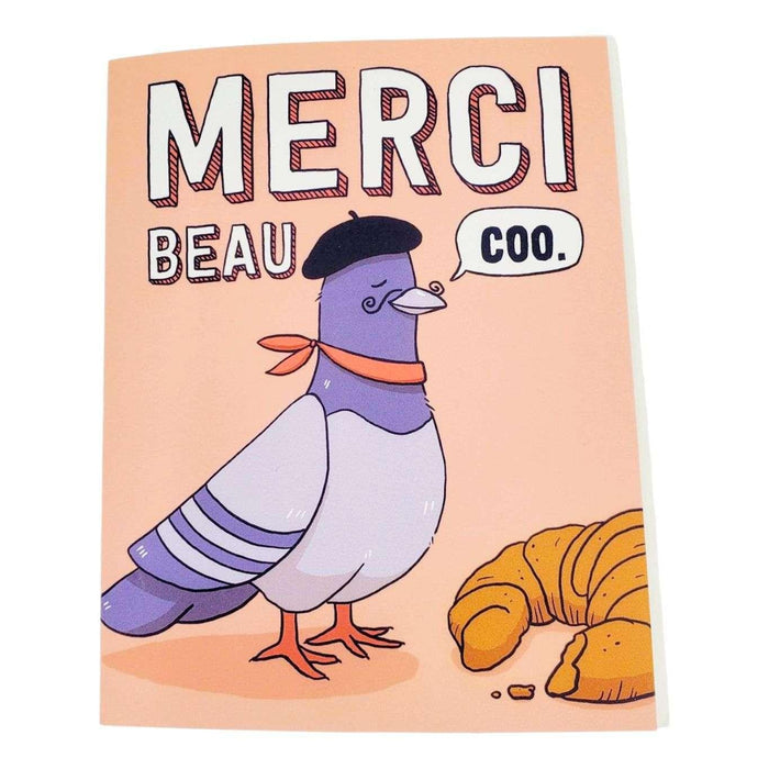 Card - Thank You - Pigeon Merci Beau Coo by Semi Sweet Press