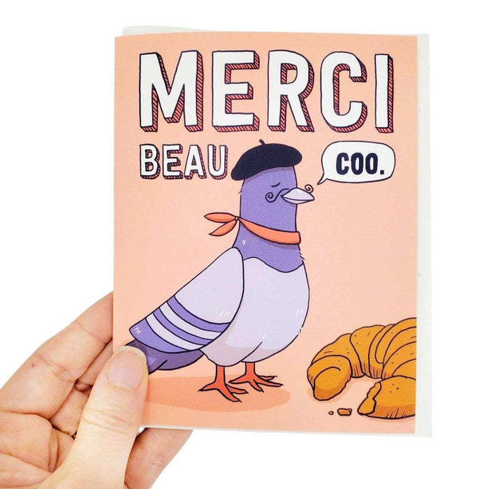 Card - Thank You - Pigeon Merci Beau Coo by Semi Sweet Press