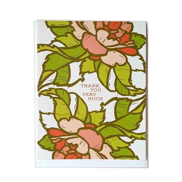 Card - Thank You - Thank You So Very Much Camellia by Little Green