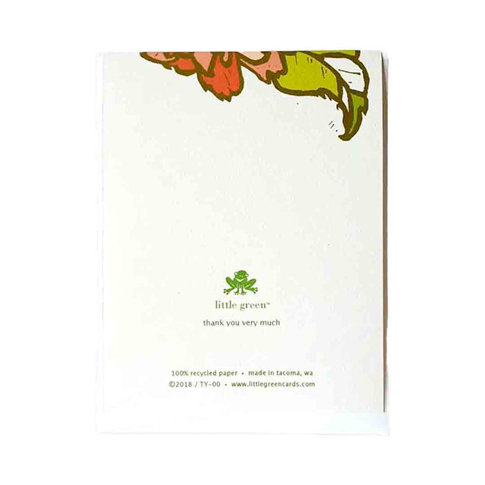 Card - Thank You - Thank You So Very Much Camellia by Little Green