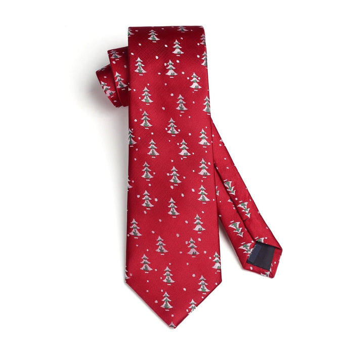 Christmas Tie Handkerchief Set - B-2 RED
