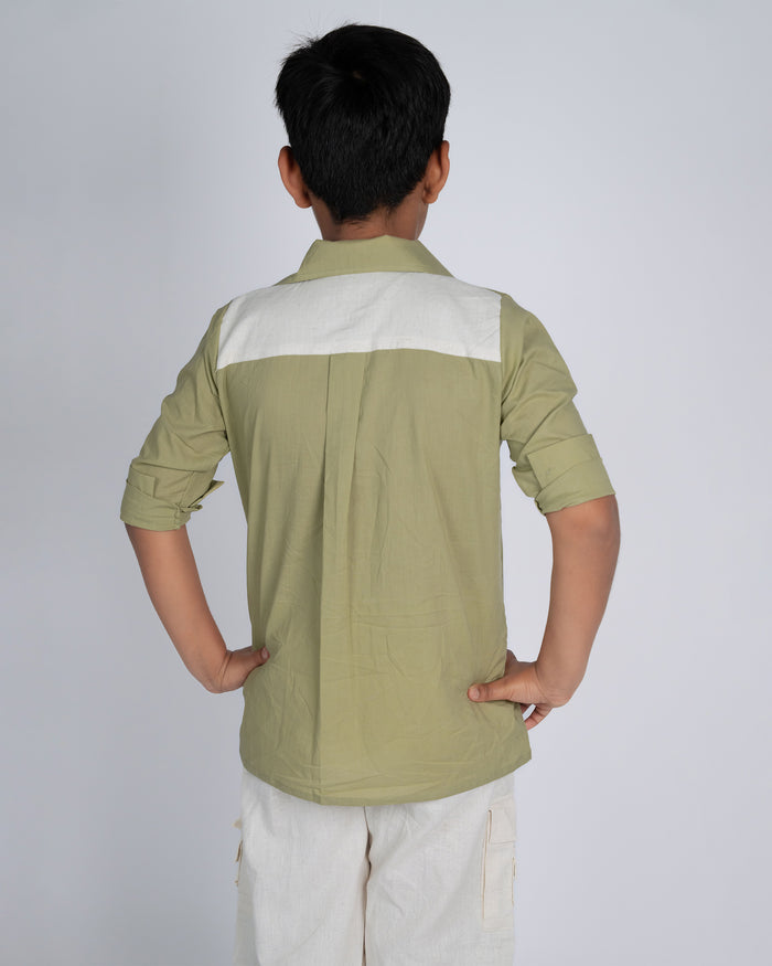 Classic Charm Co-ord Set - Green Beige
