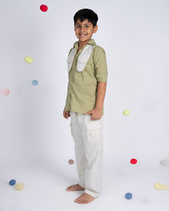 Classic Charm Shirt - Green Beige