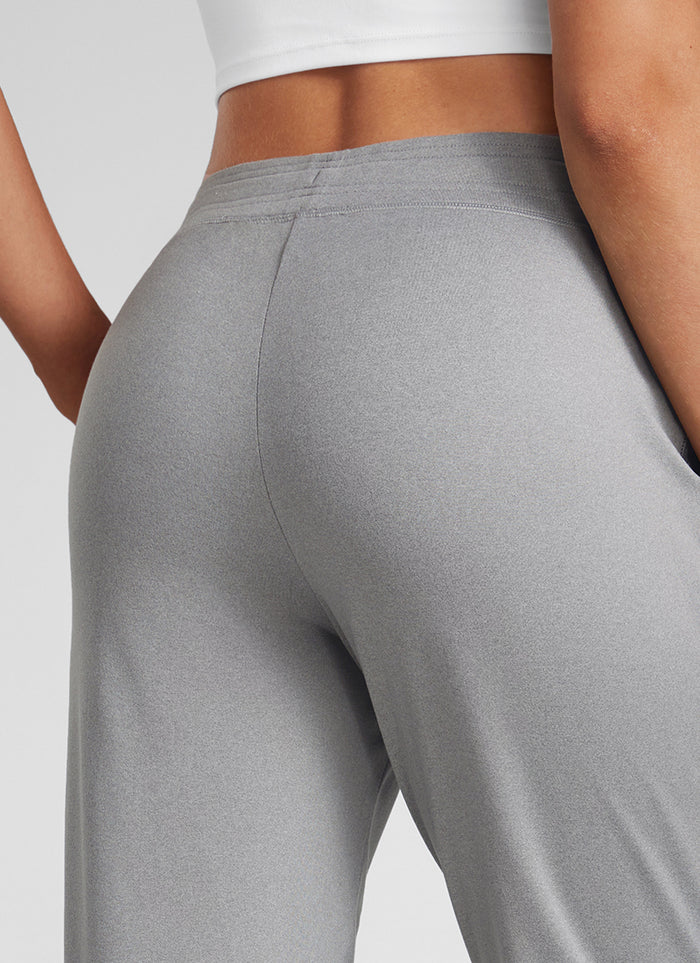 CRZ YOGA Women's Cloud Jersey Capri Joggers 25'' with Pockets Sterling