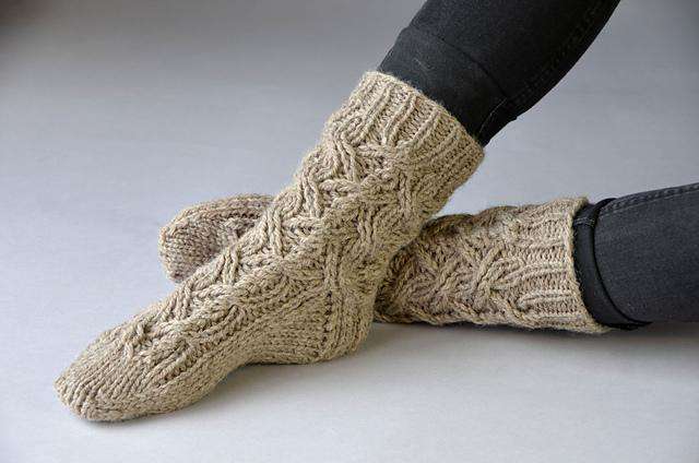 Cozy House Socks by Amy Gunderson-Patterns-Universal Yarns-Alpaca Direct
