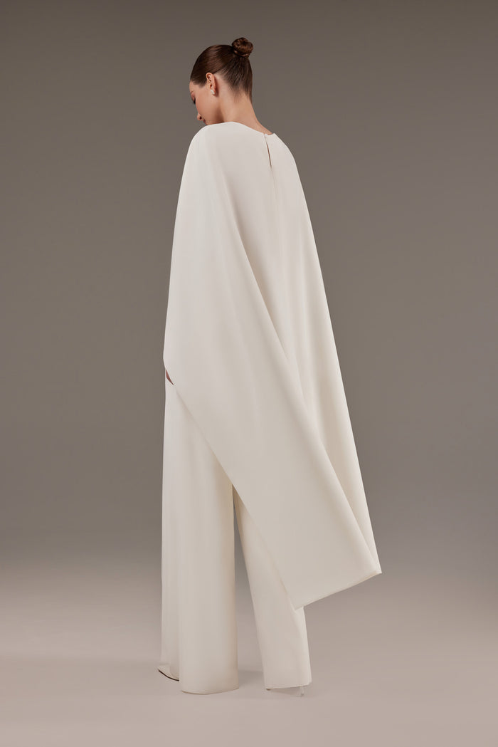 Crepe Bridal Cape Gera