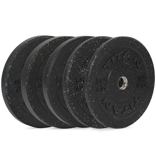 260 LB Set Crumb Rubber Bumper Plates