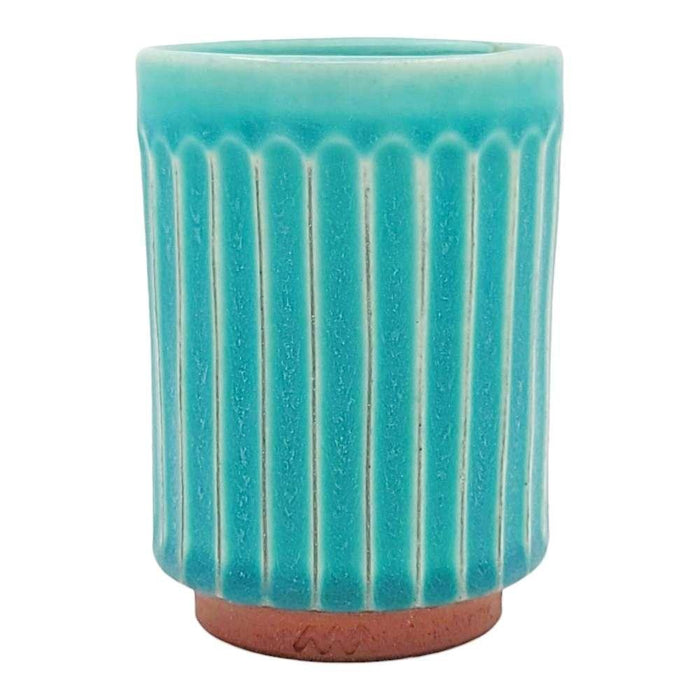 Cup - Large Tanba-Yaki Turquoise by Asemi Co.
