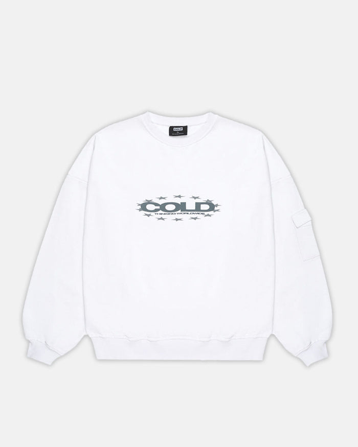 DAILY CARGO CREWNECK WHITE - COLD CULTURE