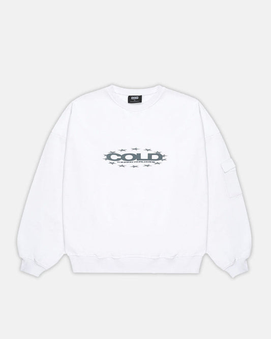 DAILY CARGO CREWNECK WHITE - COLD CULTURE