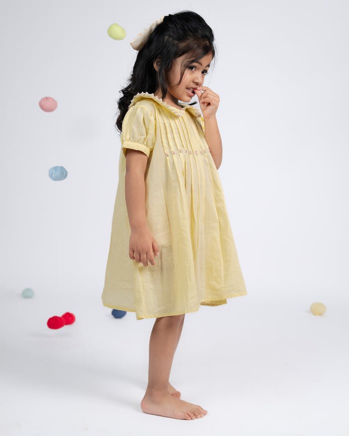 Daisy Dress - Lemon Yellow