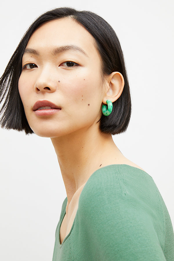 image of a woman wearing the daniela earrings | Exclude | Grid Hover