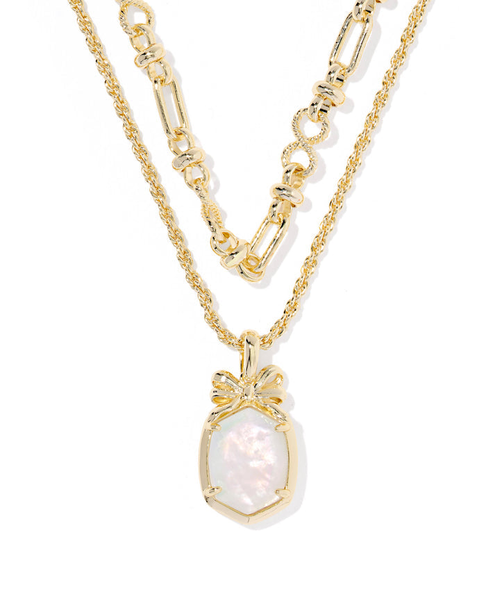 Daphne Bow Multi Strand Necklace