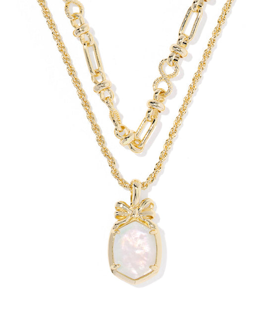 Daphne Bow Multi Strand Necklace