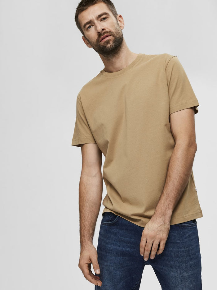 Dark Beige Organic Cotton T-Shirt