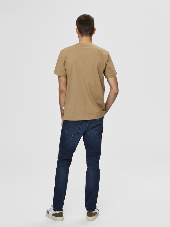 Dark Beige Organic Cotton T-Shirt