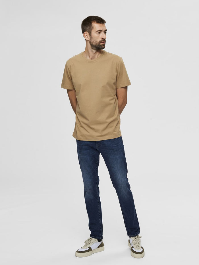 Dark Beige Organic Cotton T-Shirt