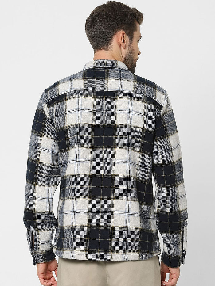 Dark Blue Full Sleeves Overshirt