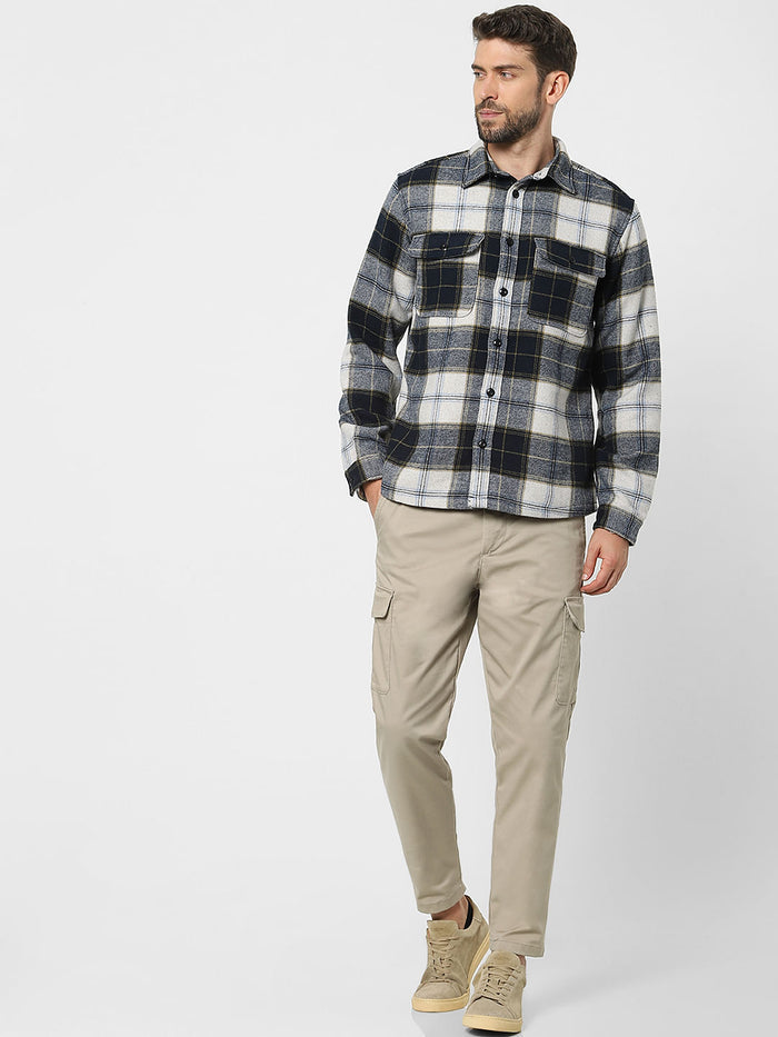 Dark Blue Full Sleeves Overshirt