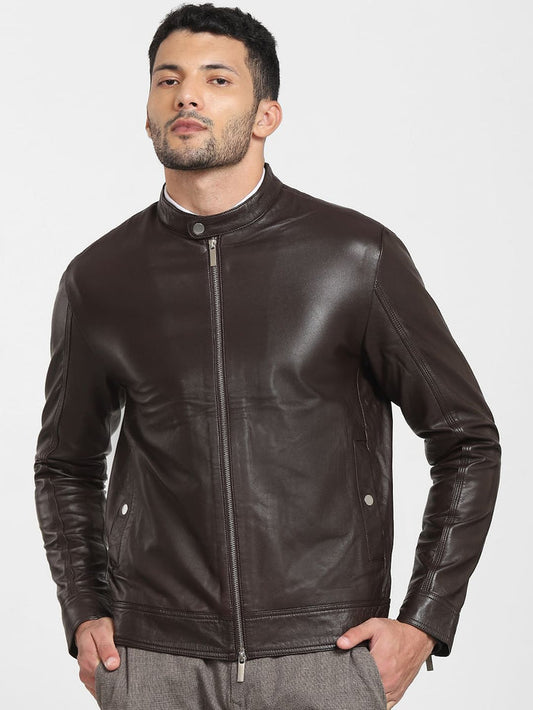 Dark Brown Leather Jacket