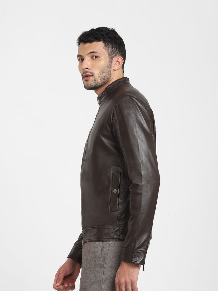 Dark Brown Leather Jacket