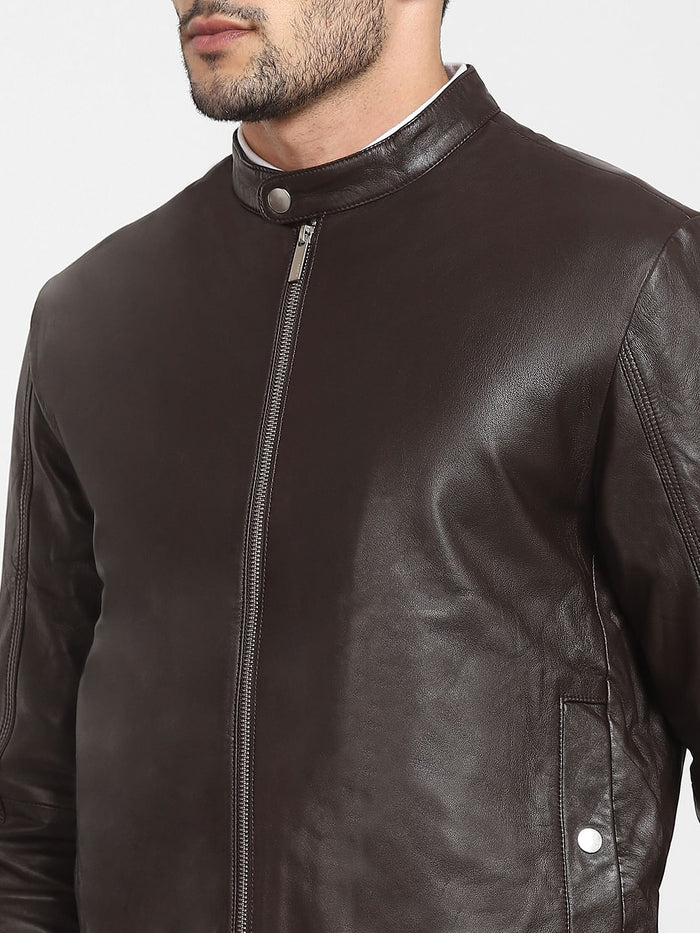 Dark Brown Leather Jacket
